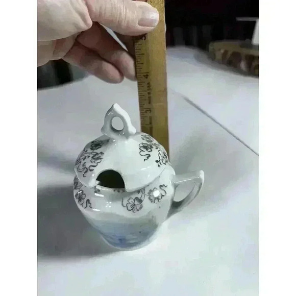 Antique Porcelain RS Prussia Swans Mustard Pot Excellent Condition - Picture 3 of 16